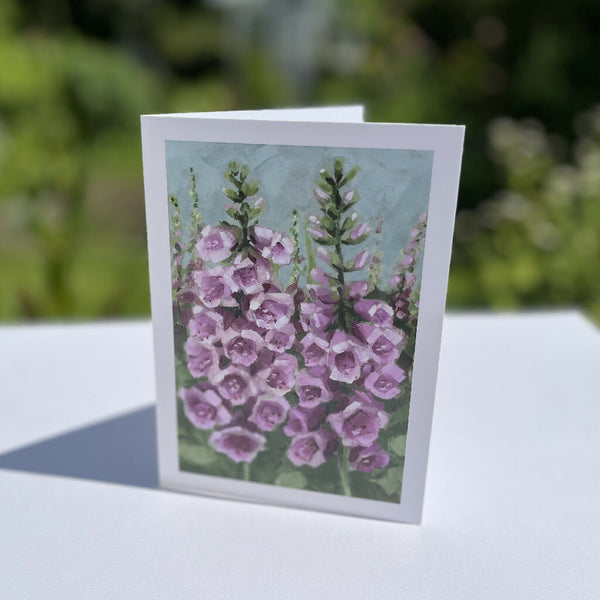 Foxgloves Greeting Card