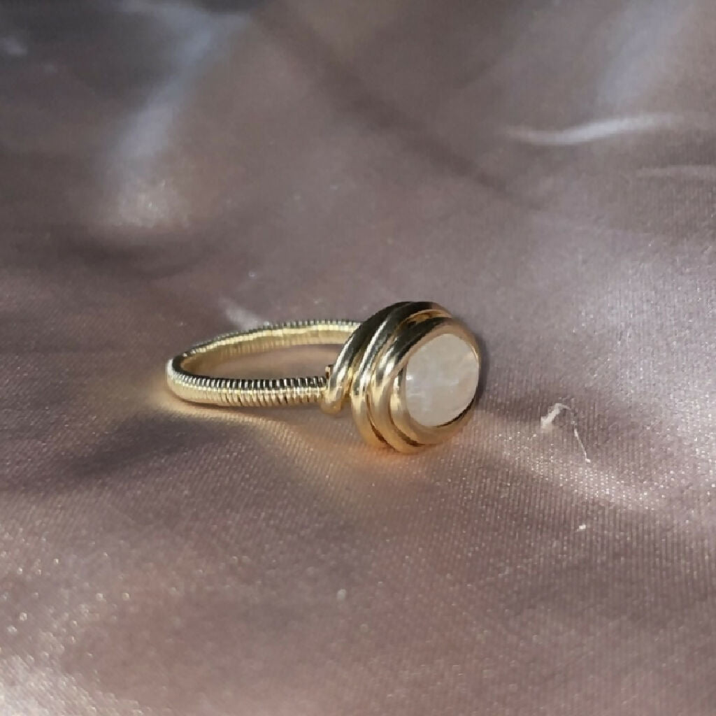 Moonstone 12ct Gold Filled Ring
