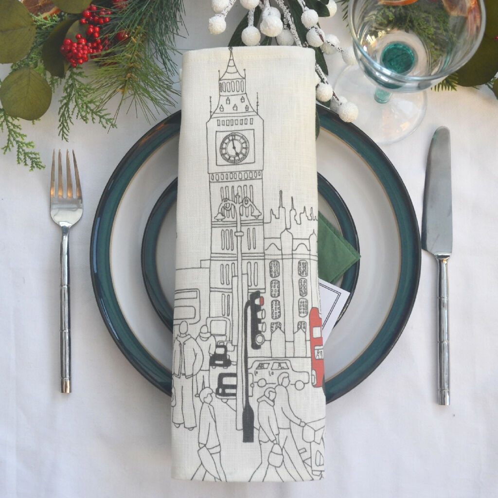 london napkin table set up