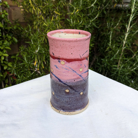 Stoneware Vase - Polka Dots