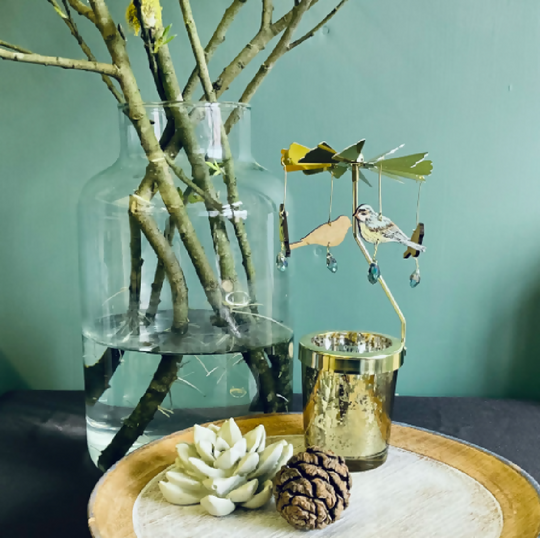 Blue Tit Candle Carousel