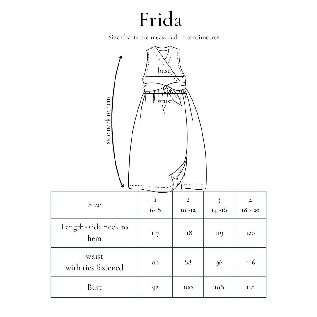 Frida Linen Wrap Dress