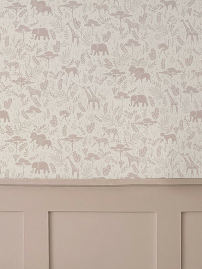 Wild Safari Pink Wall Panelling