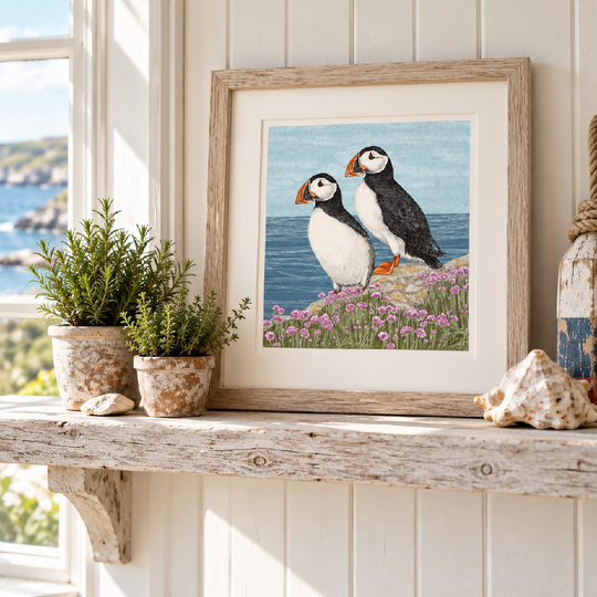 Puffin Signed and Mounted Giclée Art Print