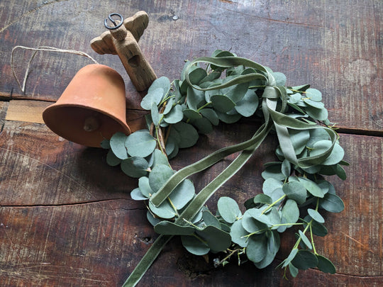 Christmas Gift Set, Eucalyptus Wreath, St.Lucia Angel, Bell