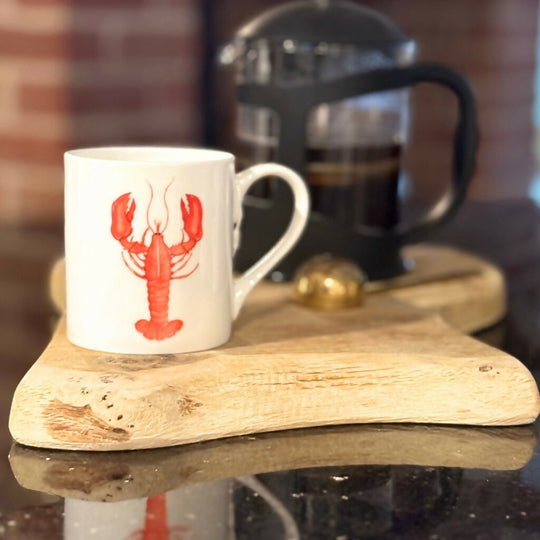 Lobster Bone China Mug - Coastal Collection