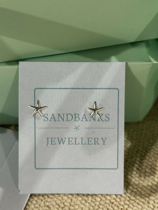 Starfish Silver stud Earrings