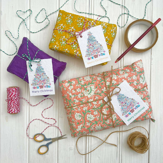 Plantable Seed Card Christmas Gift Tags