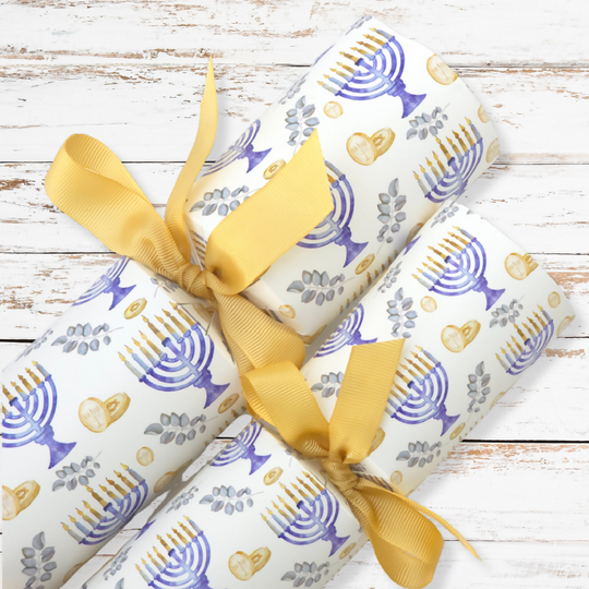 Watercolour Hanukkah | Cracker Making Craft Kit | Make & Fill Your Own