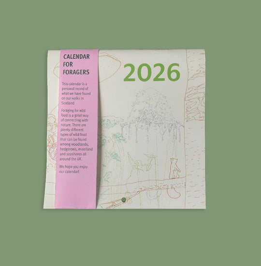 2026 Forager’s Calendar – Illustrated Wall Calendar with Fungi, Berries & Wild Plants