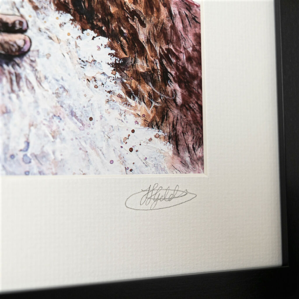 Cuddling Otters Limited Edition Print 'Otterly in Love' | Jina Gelder Illustration