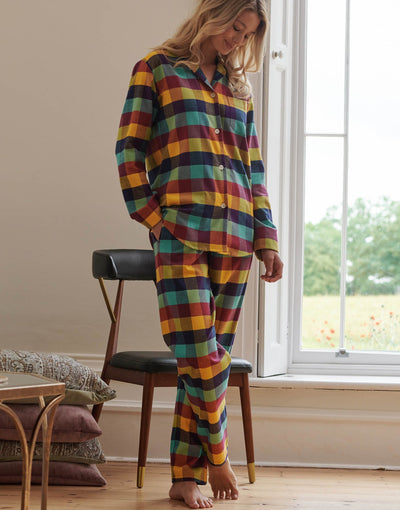 Women's Brushed Cotton Pyjama Set – Edinburgh Check