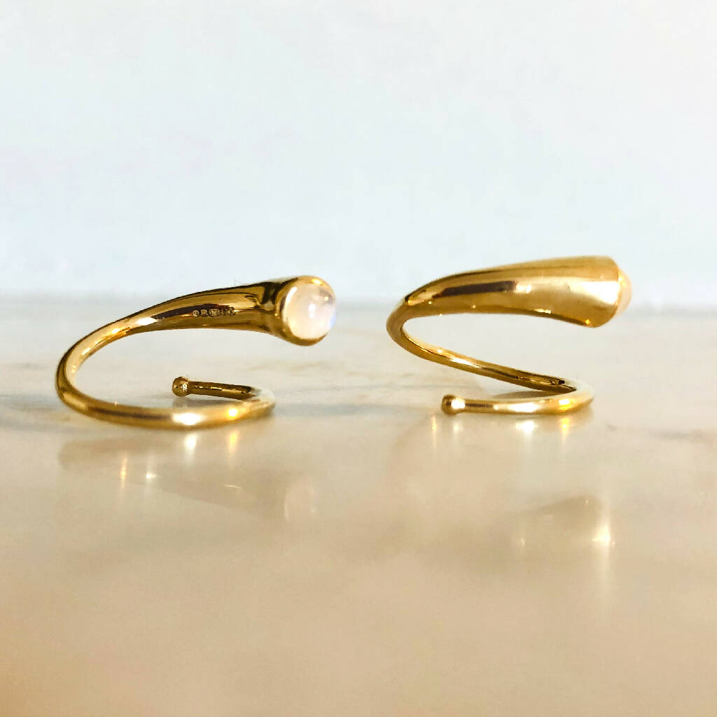 Twisted Ethical Earrings in 9ct and 18ct Fairtrade Gold