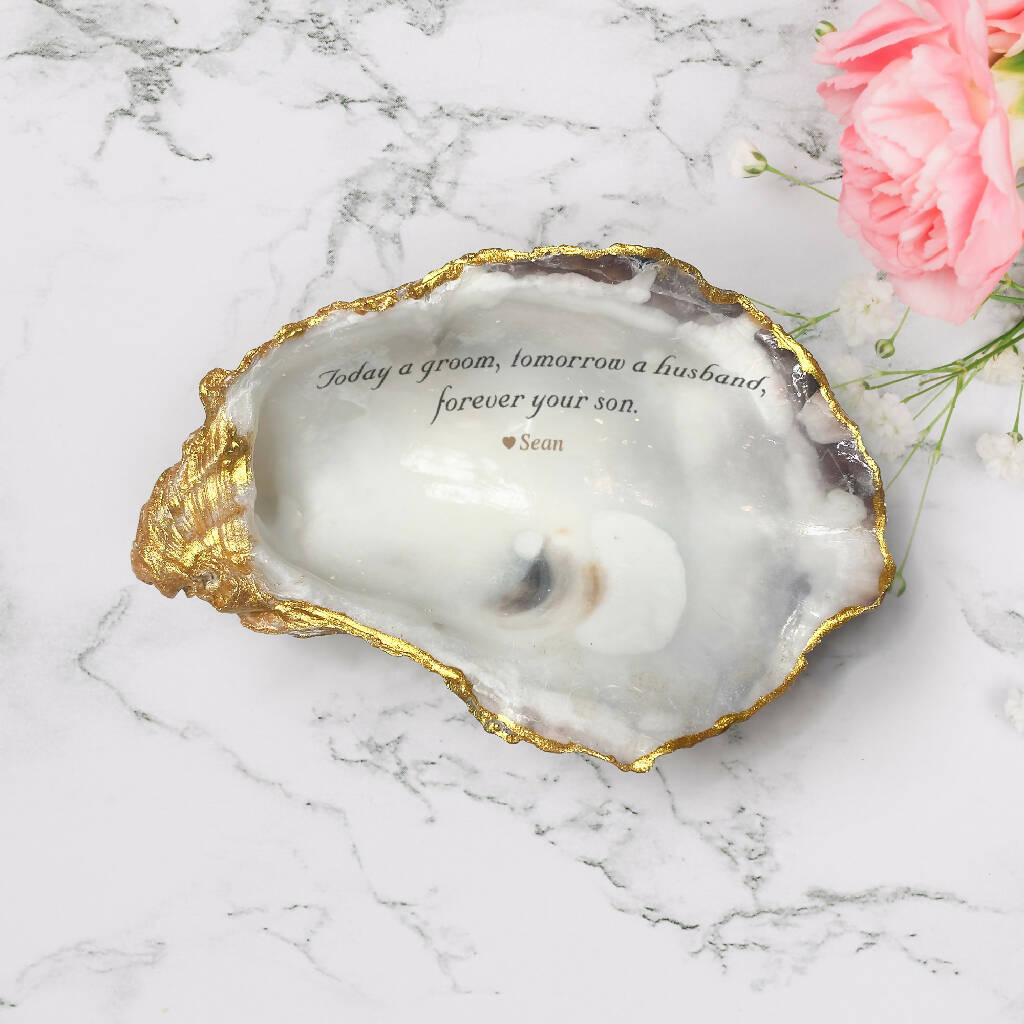 Mother 'Today a Bride/Groom' Oyster Trinket Dish