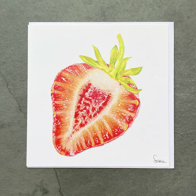 Strawberry Cornish Greetings Card