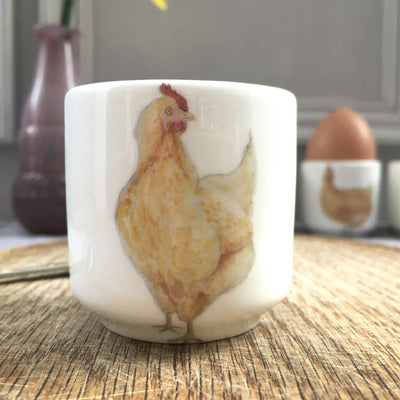 Chickens and Forget me nots Bone China Eggcups