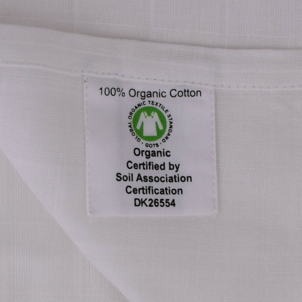 Turtles print Muslin in 100% Organic Cotton