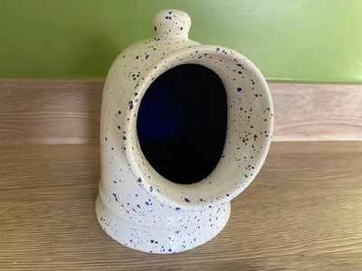 Salt Pig with Speckled Blue Glaze