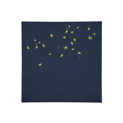 Stars in Blue Linen Napkins Set of 4