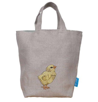 Embroidered Little Chick Easter Egg Hunting Bag