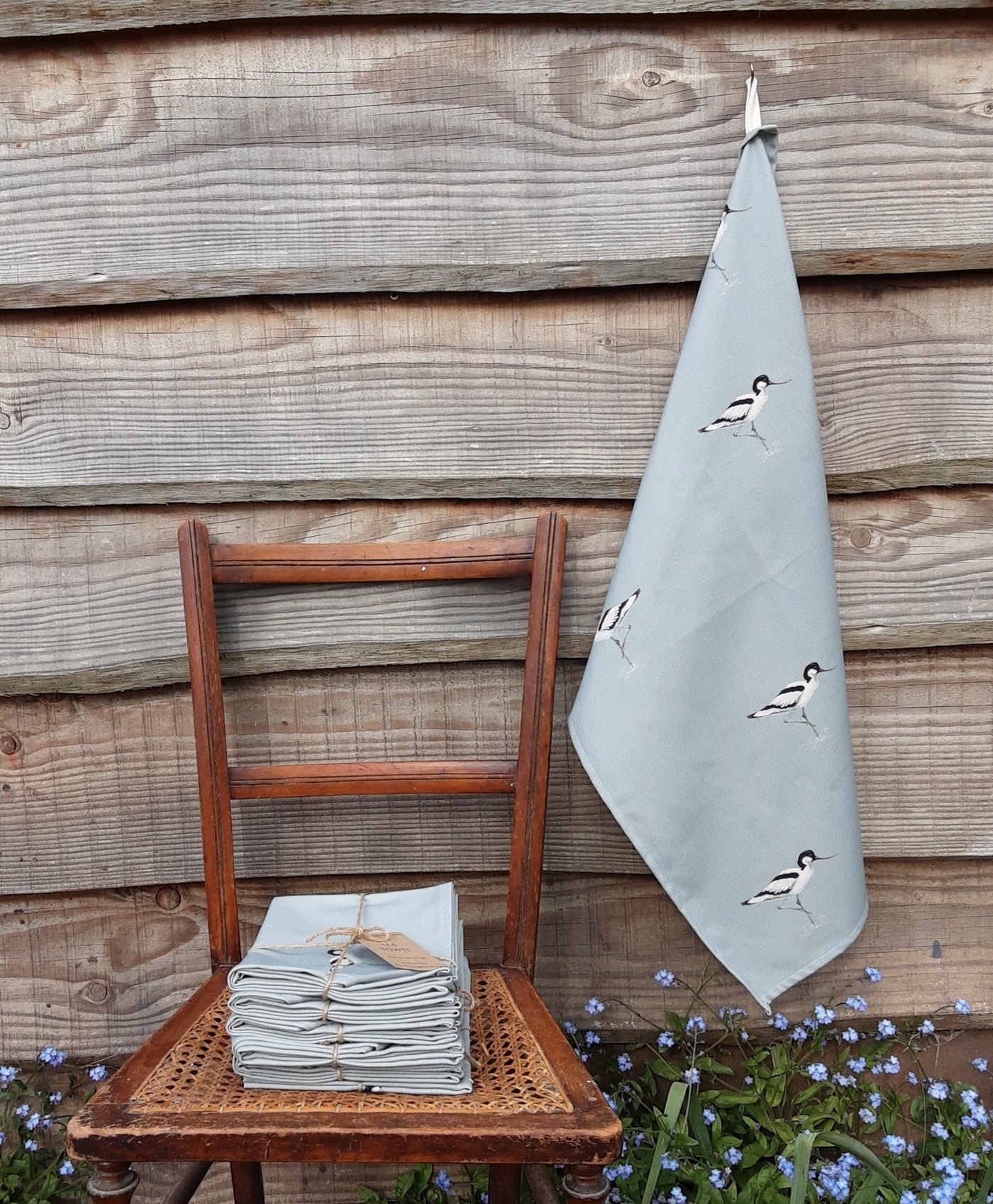 Cotton Tea Towel in Avocets