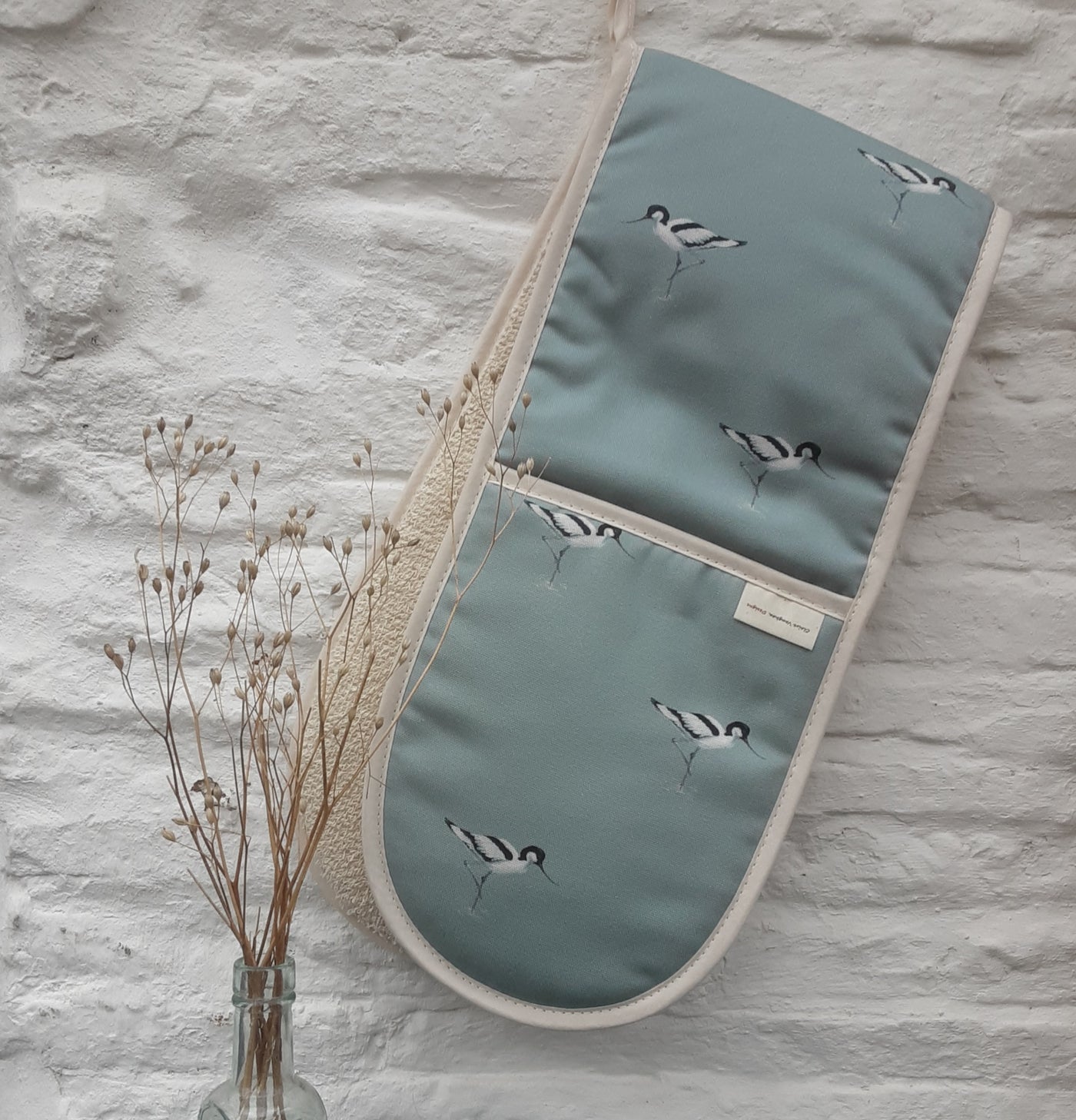 Cotton Oven Gloves in Avocets