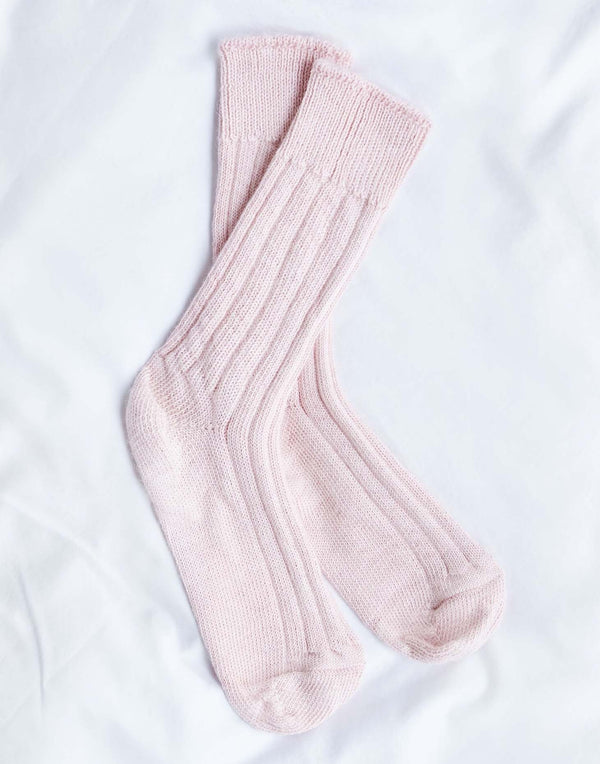 Women's Alpaca Bed Socks – Pink