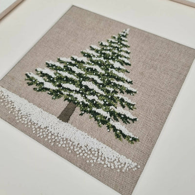 Snow Fir Tree Embroidery Kit