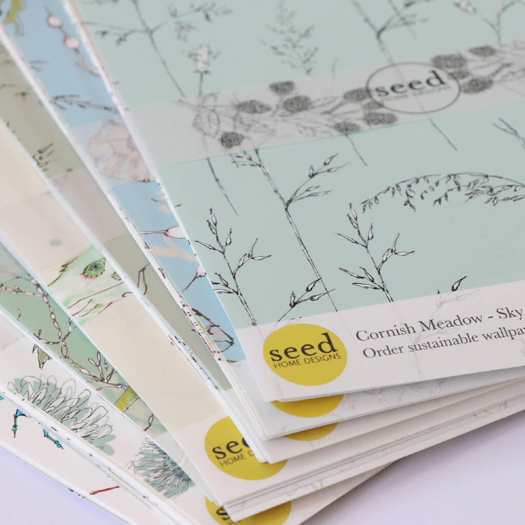 Seed Home Designs Sustainable Wallpaper Collection Sample Pack