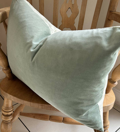 'Sycamore Leaves' Velvet-Backed Cushion