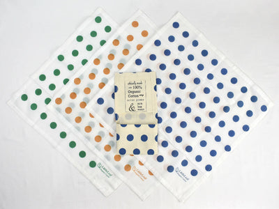 Spotty Handkerchiefs in 100% organic cotton