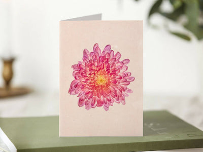 Chrysanthemum Greetings Card