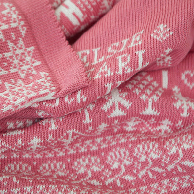 People & Trees Baby Blanket in Pink