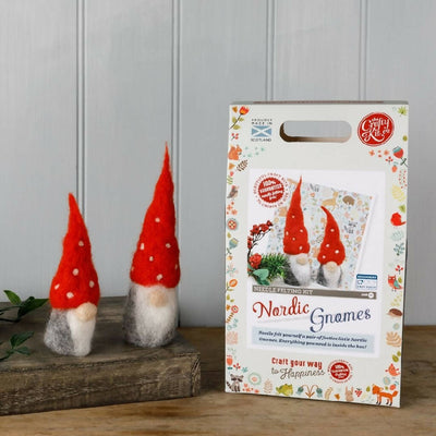 Nordic Gnomes Needle Felting Craft Kit