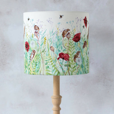 Mice and Poppies Canvas Lampshade