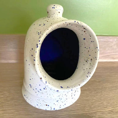 Salt Pig with Speckled Blue Glaze