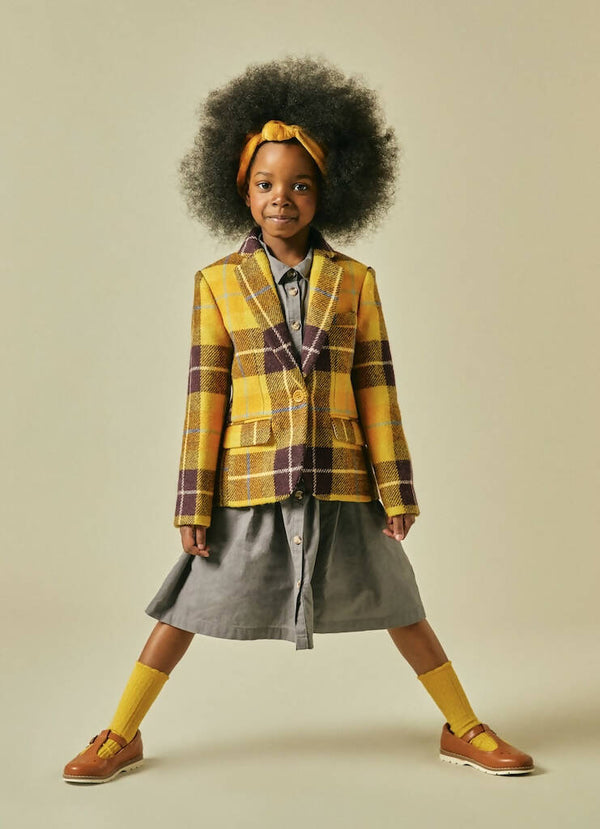 Hope Rainbow Tweed Blazer in Yellow one