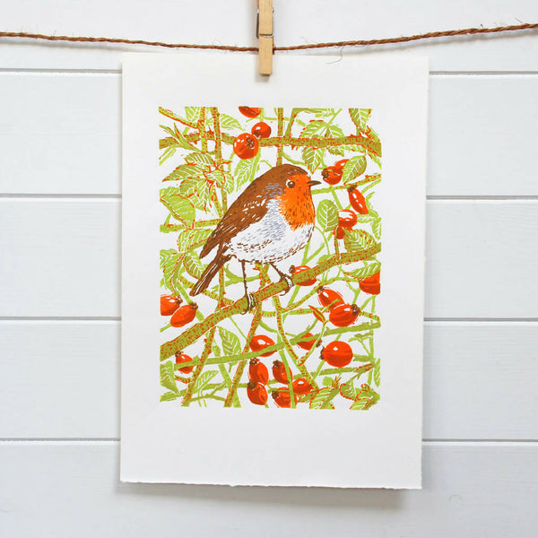 Hiding in the hips - Limited Edition - Original Linocut Print