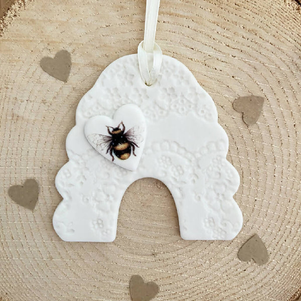 Porcelain Beehive Decoration