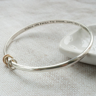 Sterling Silver Personalised Bangle