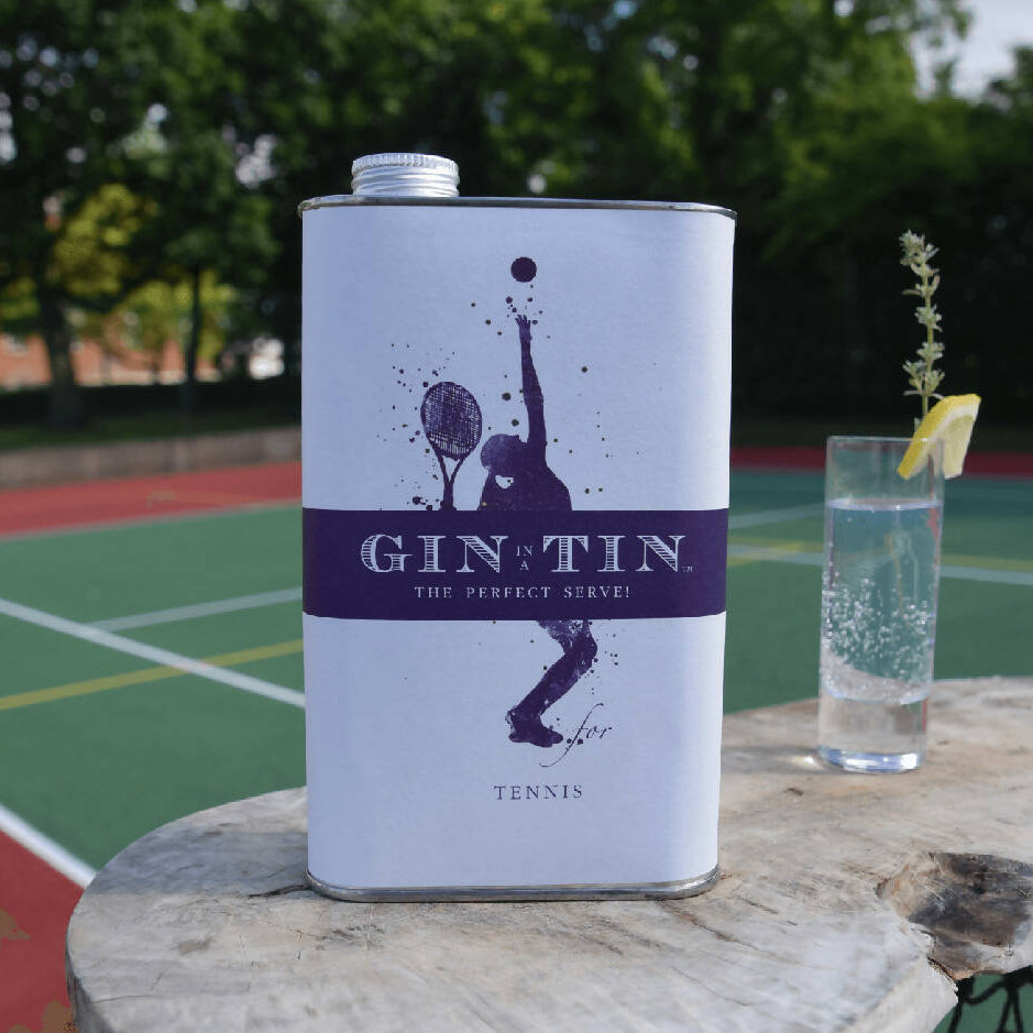 THE PERFECT SERVE! – THIS ACE TENNIS TIPPLE IS A TIN OF GIN!