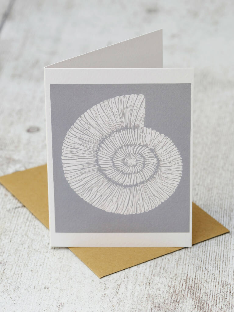 Ammonite Fossil A6 Greeting Card