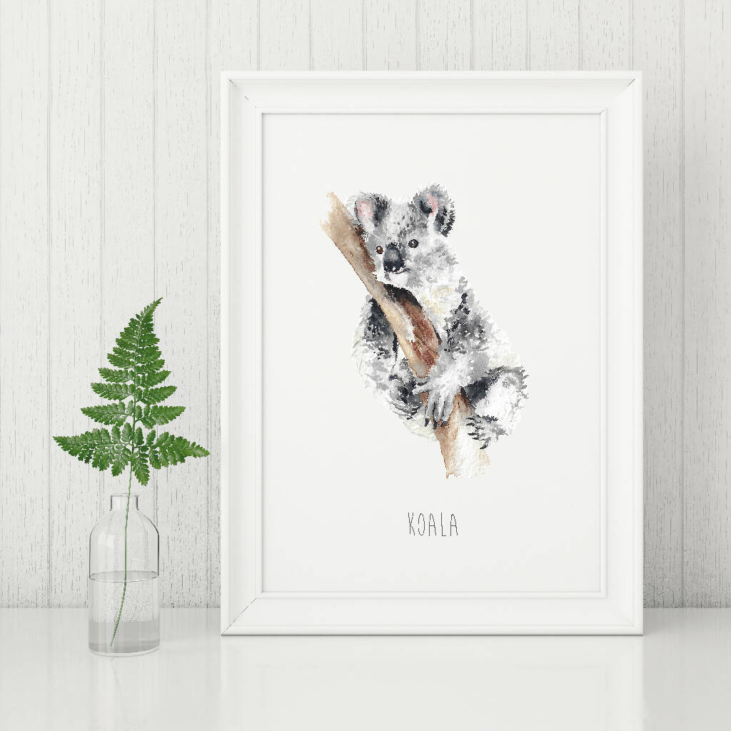 Koala Watercolour Art Print