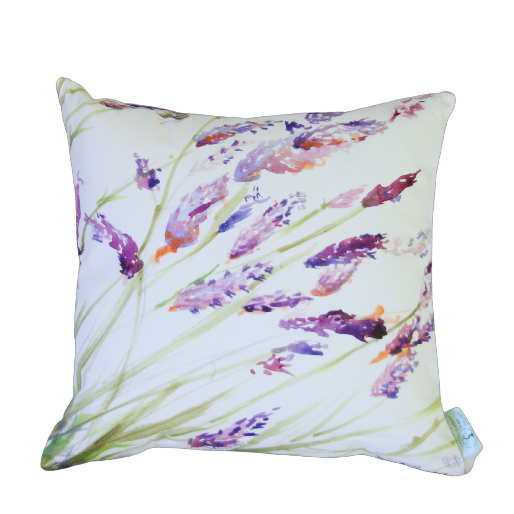 "Lavender Fields" Cotton Scatter Cushion
