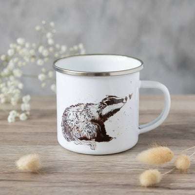 Badger Enamel Mug in White