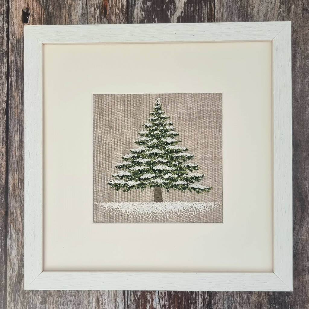 Snow Fir Tree Embroidery Kit