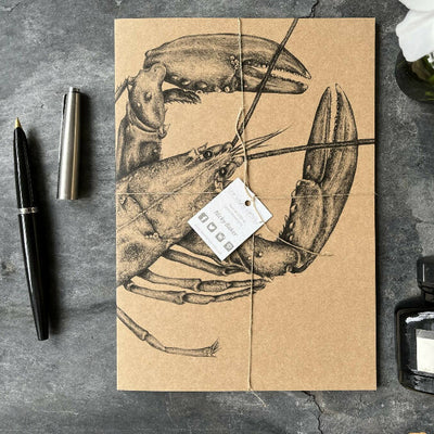 Selection of Three Kraft Notebooks - Crab, Mackerel and Lobster