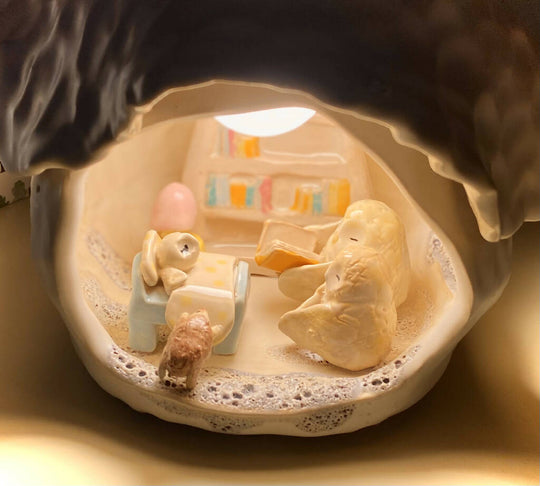 British Woodland Wildlife Table Lamp - #019