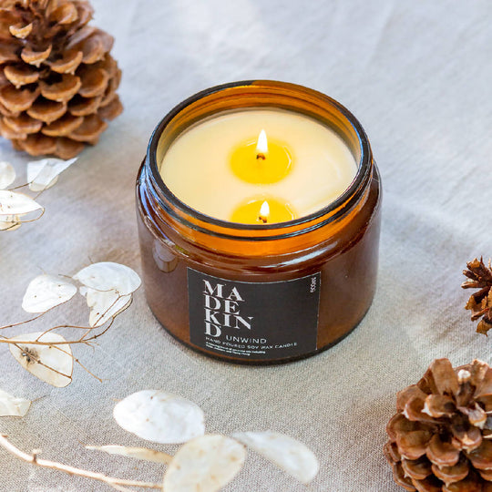 Soy Wax Candle in Unwind (500ml)