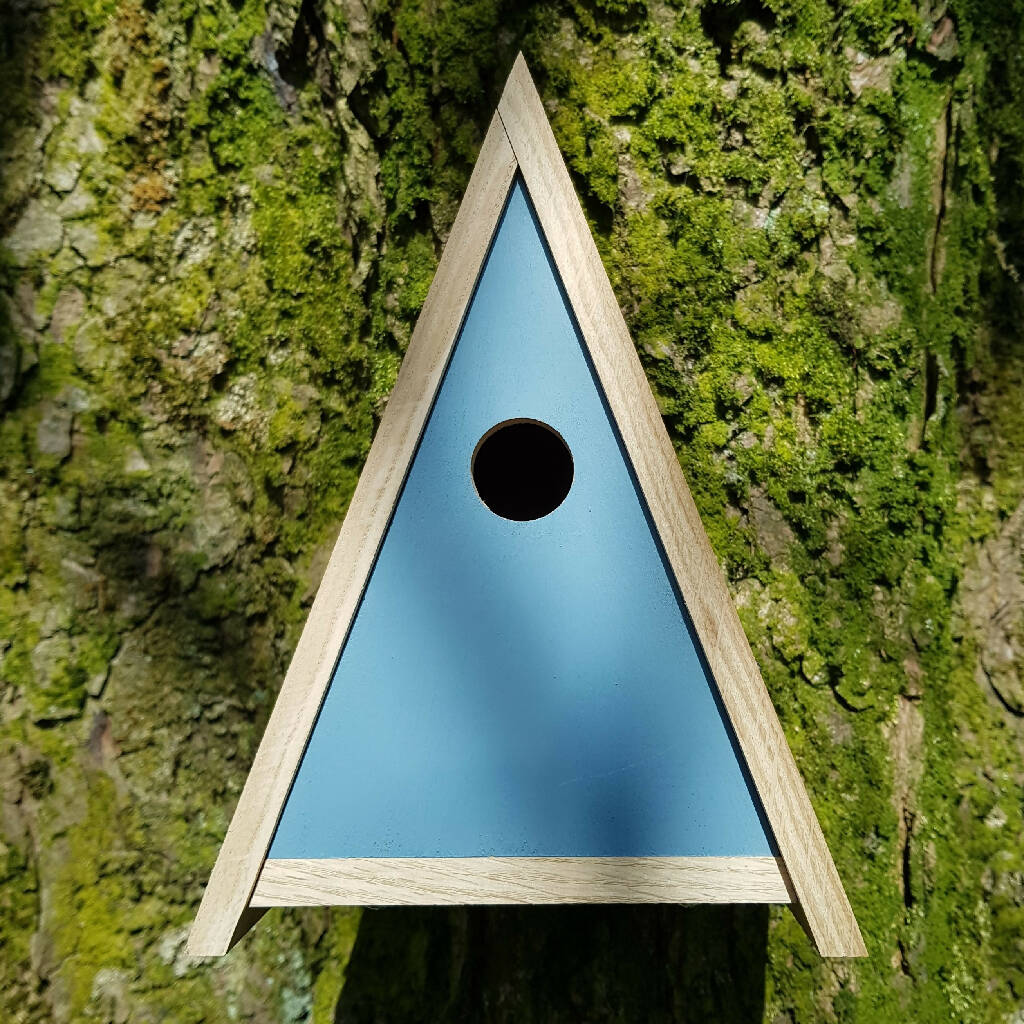 Triangular Bird Box Design Painted Oak Bird Box|Country Living Marketplace